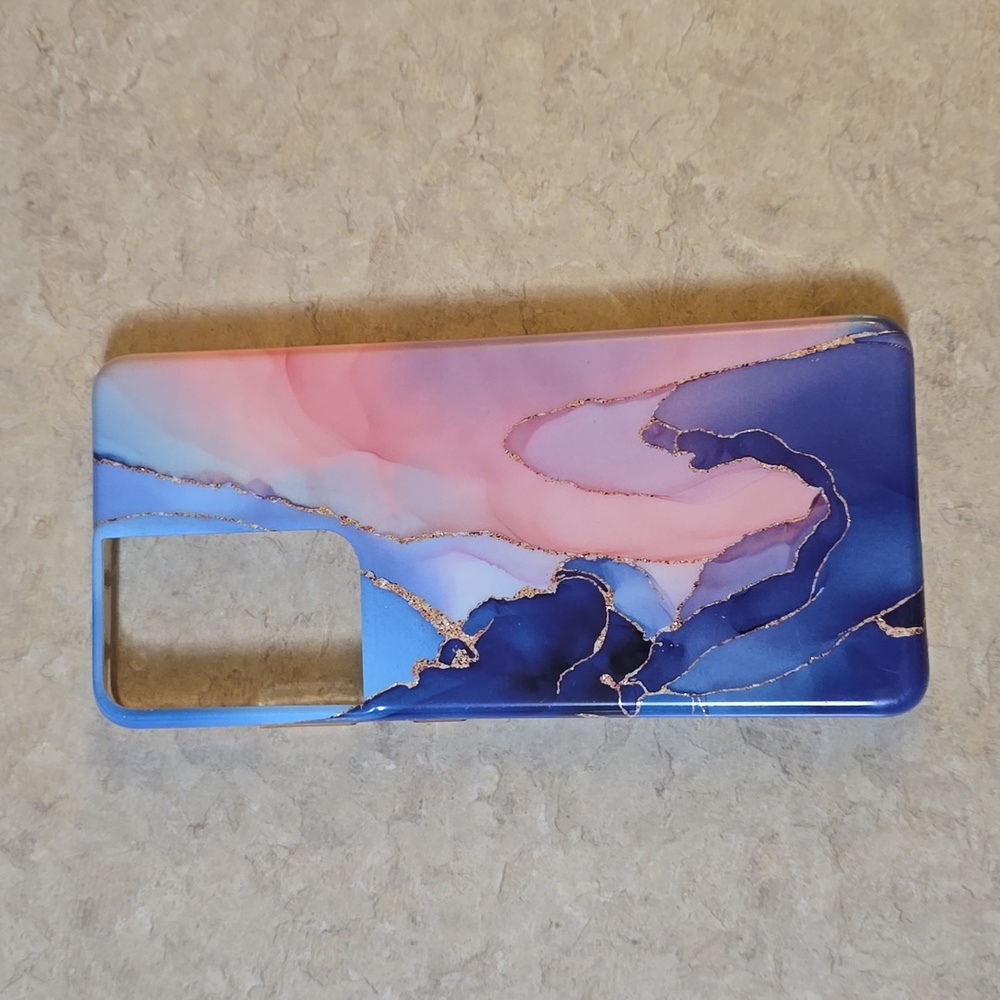 Samsung s21 ultra 5g pink and blue phone case